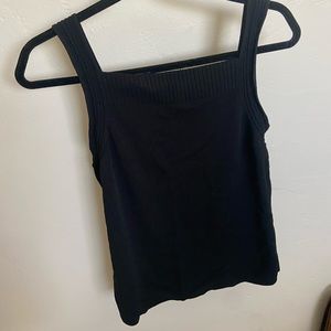 Black Knit Tank Top